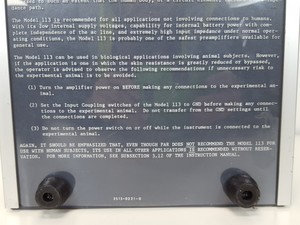 Thumbnail image of EG&G 113 Low-Noise Preamplifier 300 kHz Lab