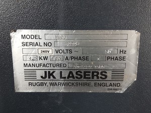 Thumbnail image of JK Lasers Class 4 MS20 Laser & Accessories Lab