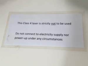 Thumbnail image of JK Lasers Class 4 MS20 Laser & Accessories Lab