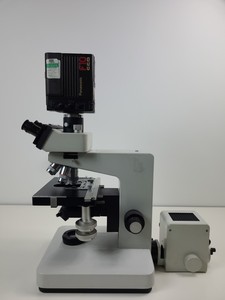 Thumbnail image of Leitz Dialux 20 Microscope & 5 Objectives Inc 100/1.25 OEL PHACO 3 NPL FLUOTAR 