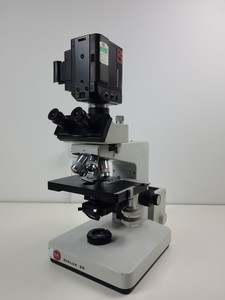 Thumbnail image of Leitz Dialux 20 Microscope & 5 Objectives Inc 100/1.25 OEL PHACO 3 NPL FLUOTAR 