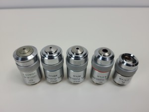 Thumbnail image of Leitz Dialux 20 Microscope & 5 Objectives Inc 100/1.25 OEL PHACO 3 NPL FLUOTAR 