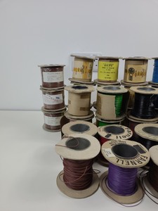 Thumbnail image of 33 x Reels of Farnell & DAVU Equipment Cable -Single Solid & Multi Core 1/0.6mm 