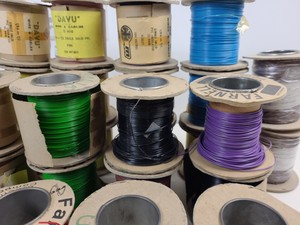 Thumbnail image of 33 x Reels of Farnell & DAVU Equipment Cable -Single Solid & Multi Core 1/0.6mm 