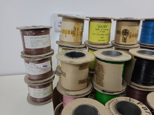 Thumbnail image of 33 x Reels of Farnell & DAVU Equipment Cable -Single Solid & Multi Core 1/0.6mm 