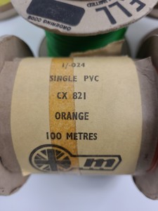 Thumbnail image of 33 x Reels of Farnell & DAVU Equipment Cable -Single Solid & Multi Core 1/0.6mm 