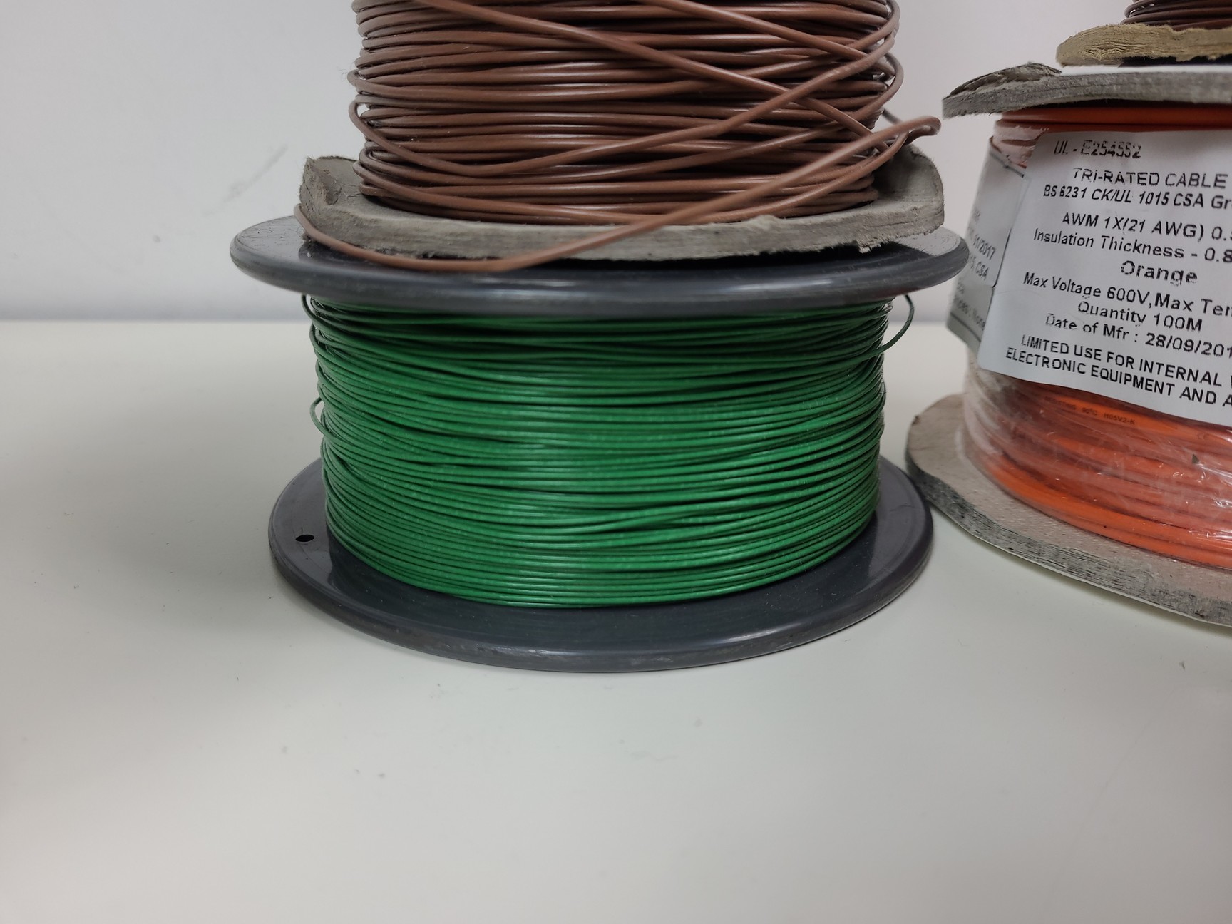 Image of 29 x Reels of Farnell, RS & D.E.F.12 Equipment Wire - Single Solid & Multi Core