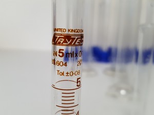 Thumbnail image of Large Lot of 72 Glass Laboratory Graduated Cylinders - 100ml, 50ml, 5ml, Lab
