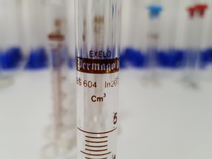 Thumbnail image of Large Lot of 72 Glass Laboratory Graduated Cylinders - 100ml, 50ml, 5ml, Lab