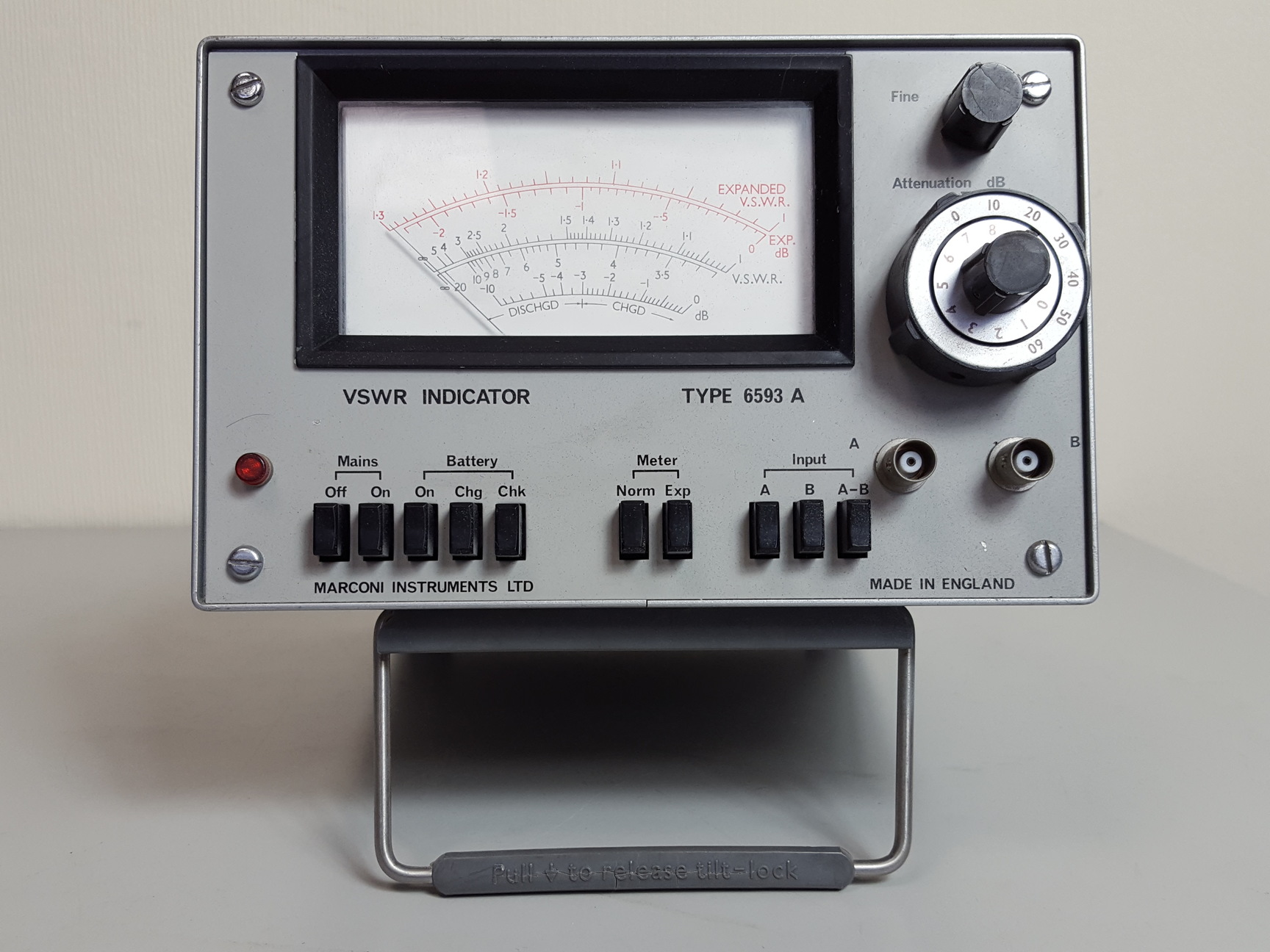 Image of Marconi Instruments VSWR Indicator Type 6953 A Lab