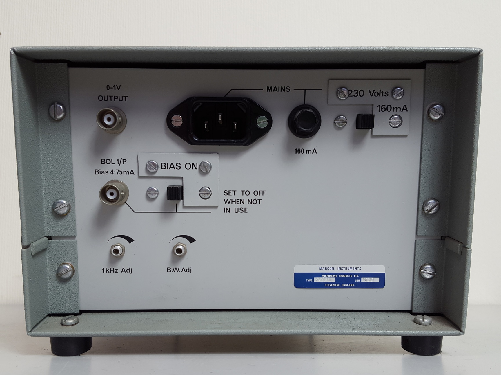 Image of Marconi Instruments VSWR Indicator Type 6953 A Lab