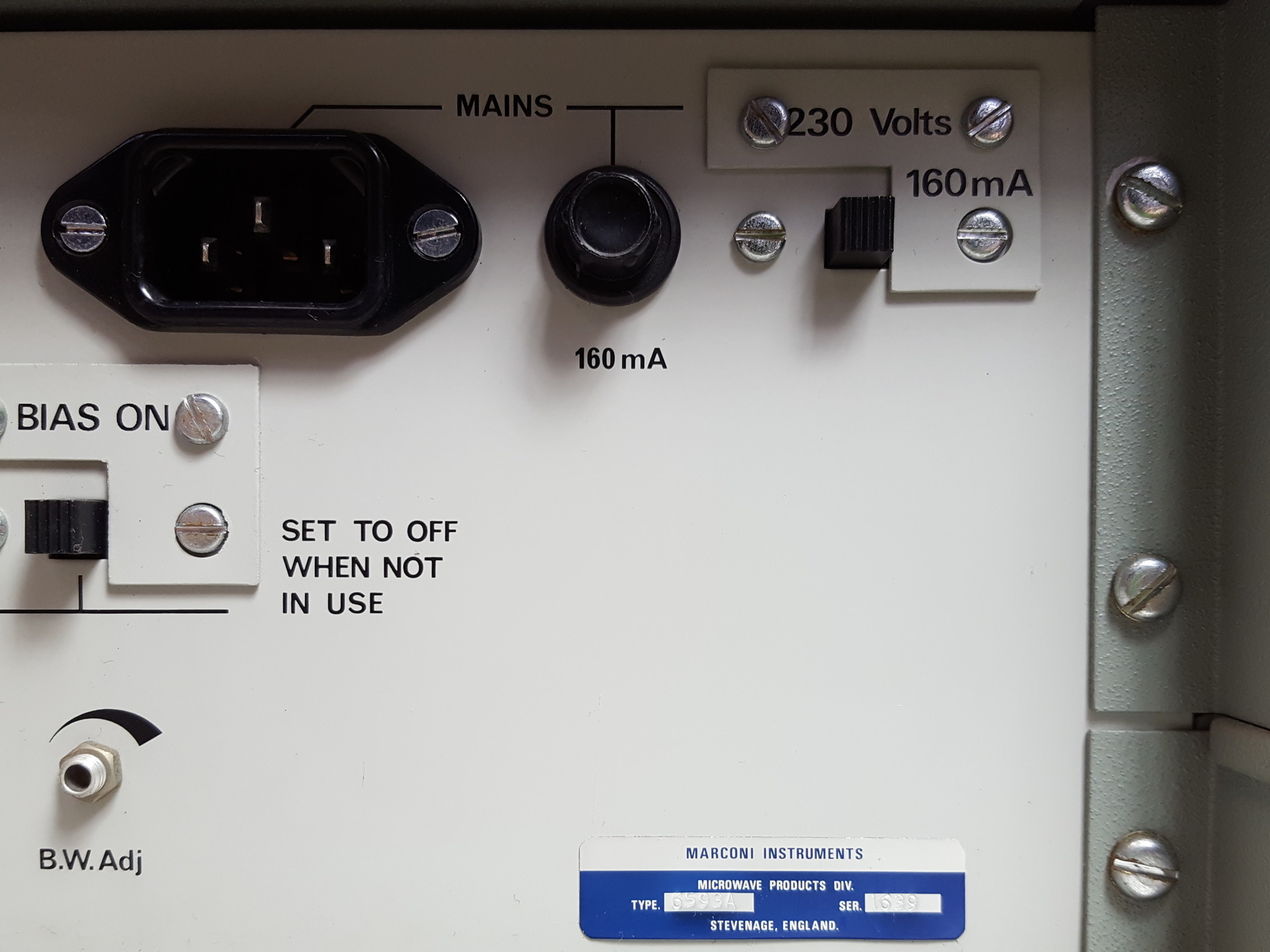 Image of Marconi Instruments VSWR Indicator Type 6953 A Lab