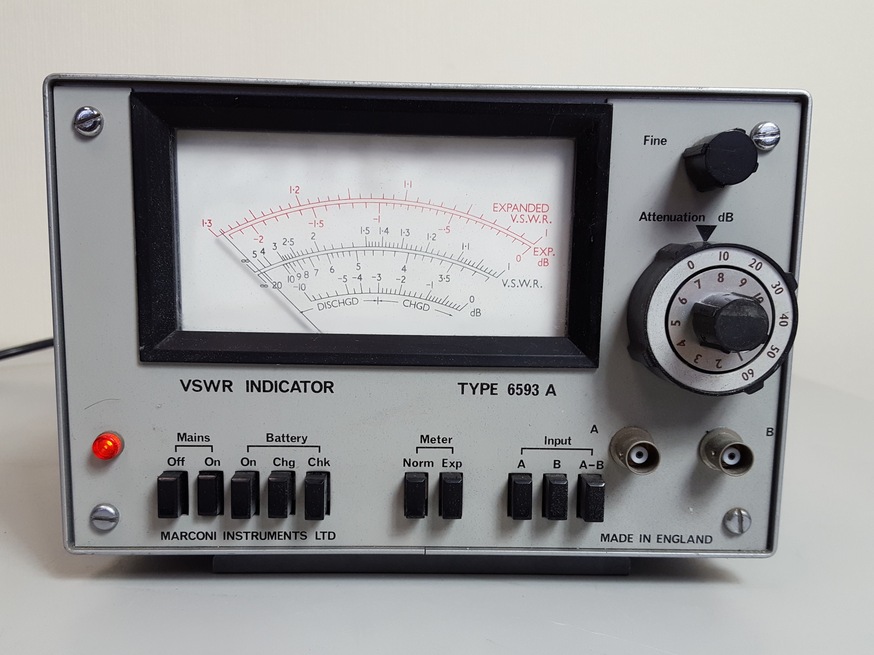 Image of Marconi Instruments VSWR Indicator Type 6953 A Lab