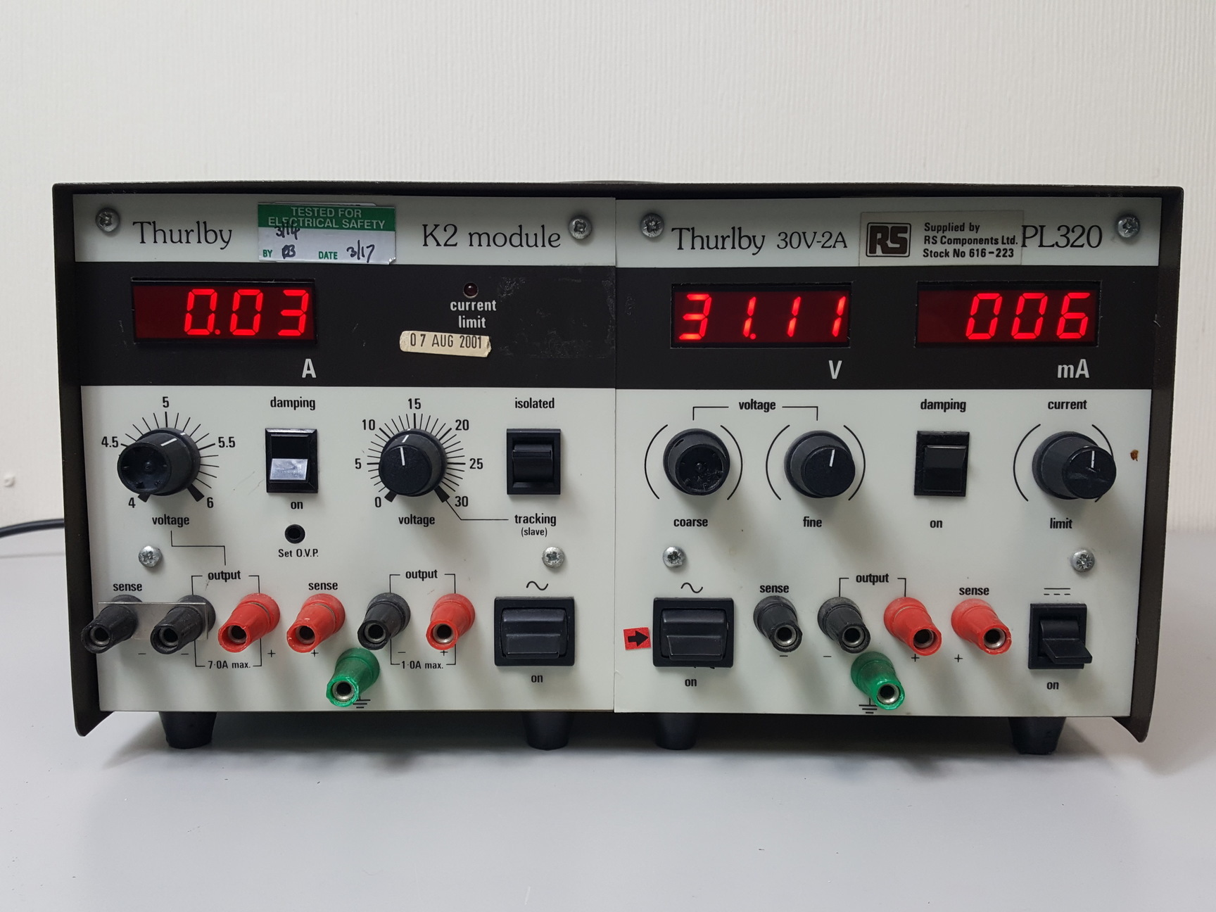 Image of Thurlby K2 Module PL320 30v 2A 300w Benchtop Power Supply Lab