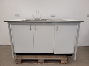 Thumbnail image of Trespa Laboratory Sink Unit with Cupboard 160cm x 80cm x 90cm LWH Lab