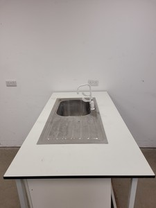 Thumbnail image of Trespa Laboratory Sink Unit with Cupboard 160cm x 80cm x 90cm LWH Lab