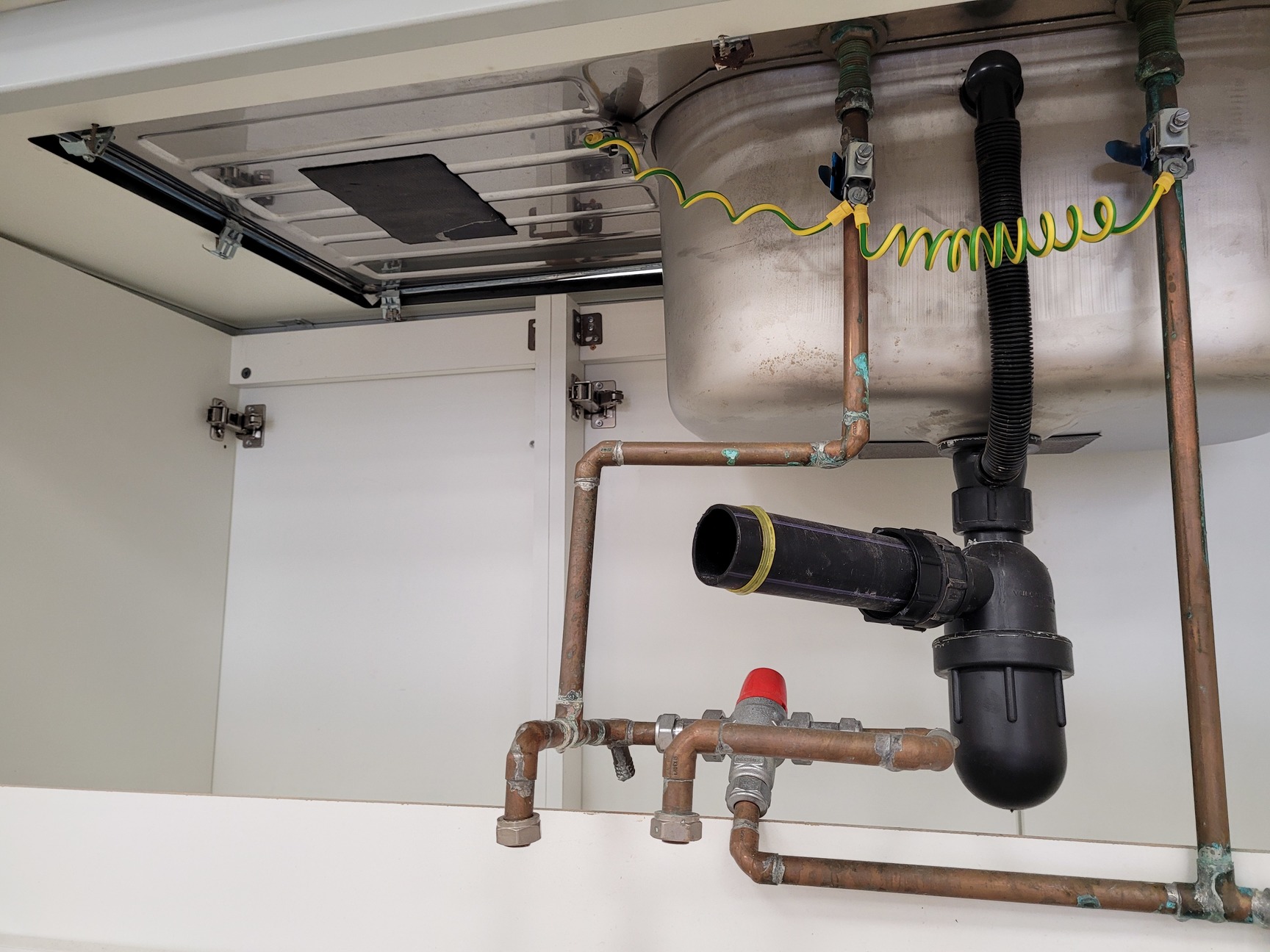 Image of Trespa Laboratory Sink Unit with Cupboard 160cm x 80cm x 90cm LWH Lab