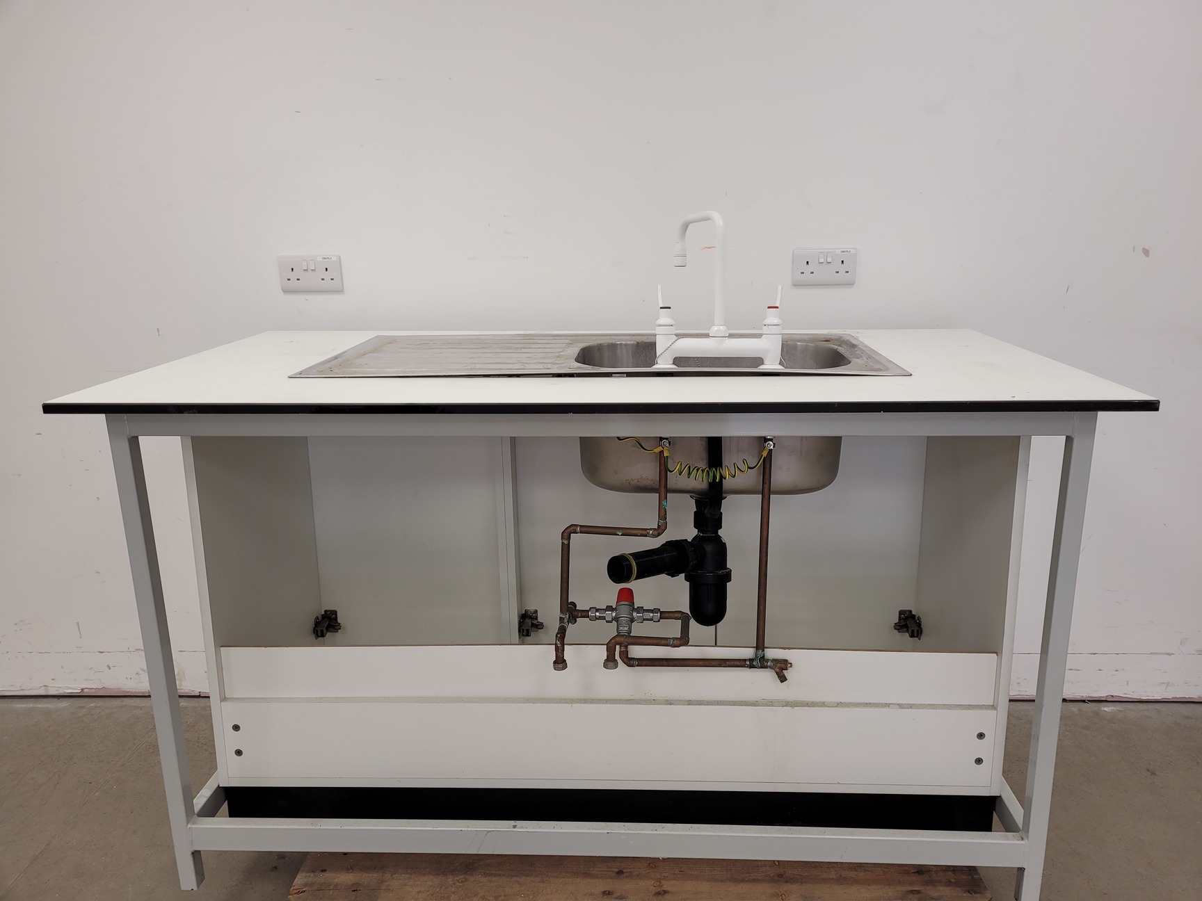 Image of Trespa Laboratory Sink Unit with Cupboard 160cm x 80cm x 90cm LWH Lab