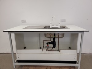 Thumbnail image of Trespa Laboratory Sink Unit with Cupboard 160cm x 80cm x 90cm LWH Lab