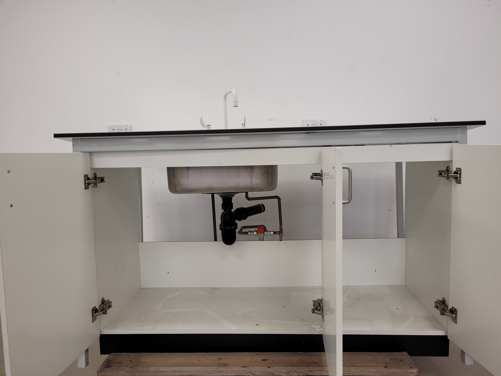 Image of Trespa Laboratory Sink Unit with Cupboard 160cm x 80cm x 90cm LWH Lab