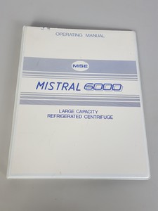 Thumbnail image of MSE Mistral 6000 Laboratory Ultracentrifuge Rotor Bucket Inserts & Manual Lab