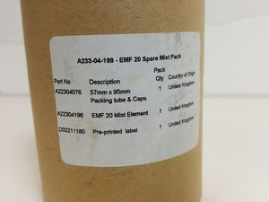 Thumbnail image of Edwards EMF 20 Spare Oil Mist Element Item no. A223-04-199 Lab (2006 Model)
