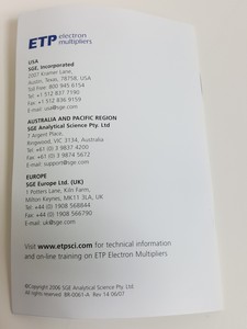 Thumbnail image of  ETP Active Film Electron Multiplier Lab