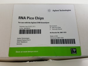 Thumbnail image of 21 x Agilent Technologies RNA Pico Chips & 3 x Electrode Cleaners for 2100 Lab