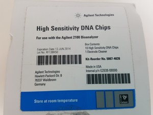 Thumbnail image of 10 x Agilent Technologies High Sensitivity DNA Chips for 2100 BioAnalyzer Lab