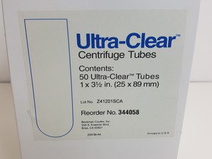 Thumbnail image of 50 x Beckman Coulter Ultra-Clear Centrifuge Tubes 38.5mL (25 x 89mm) Lab