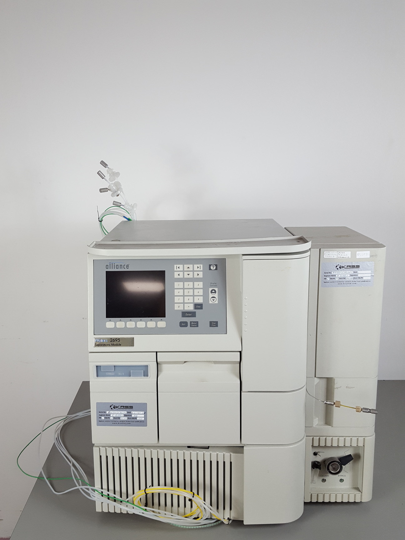 Image of Waters Alliance 2695, 474 FLD & 2996 PDA Detector, Micromass Single Quad ZQ HPLC