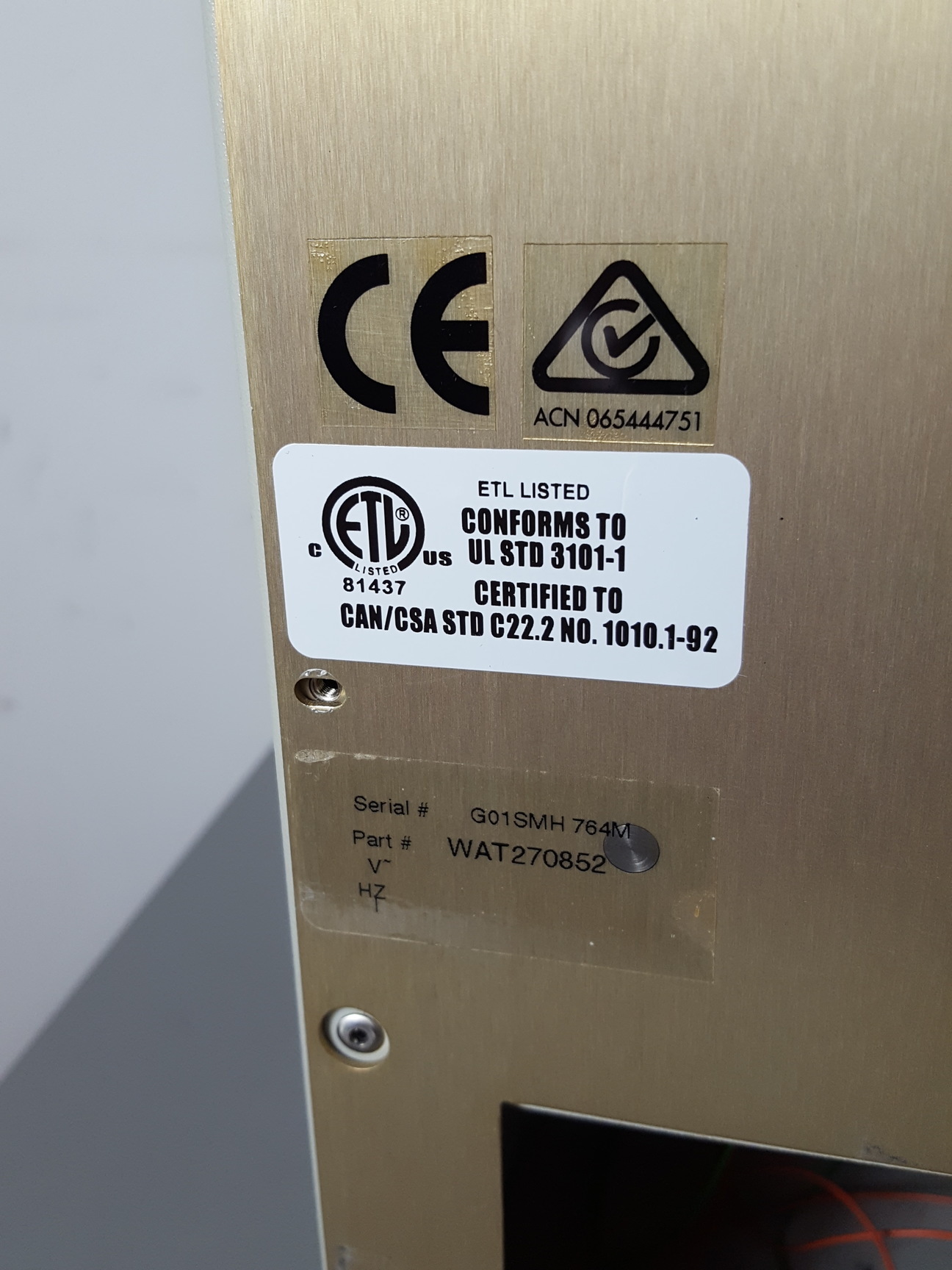 Image of Waters Alliance 2965 HPLC + Micromass Quattro Micro API Mass Spec, QAA117 Lab