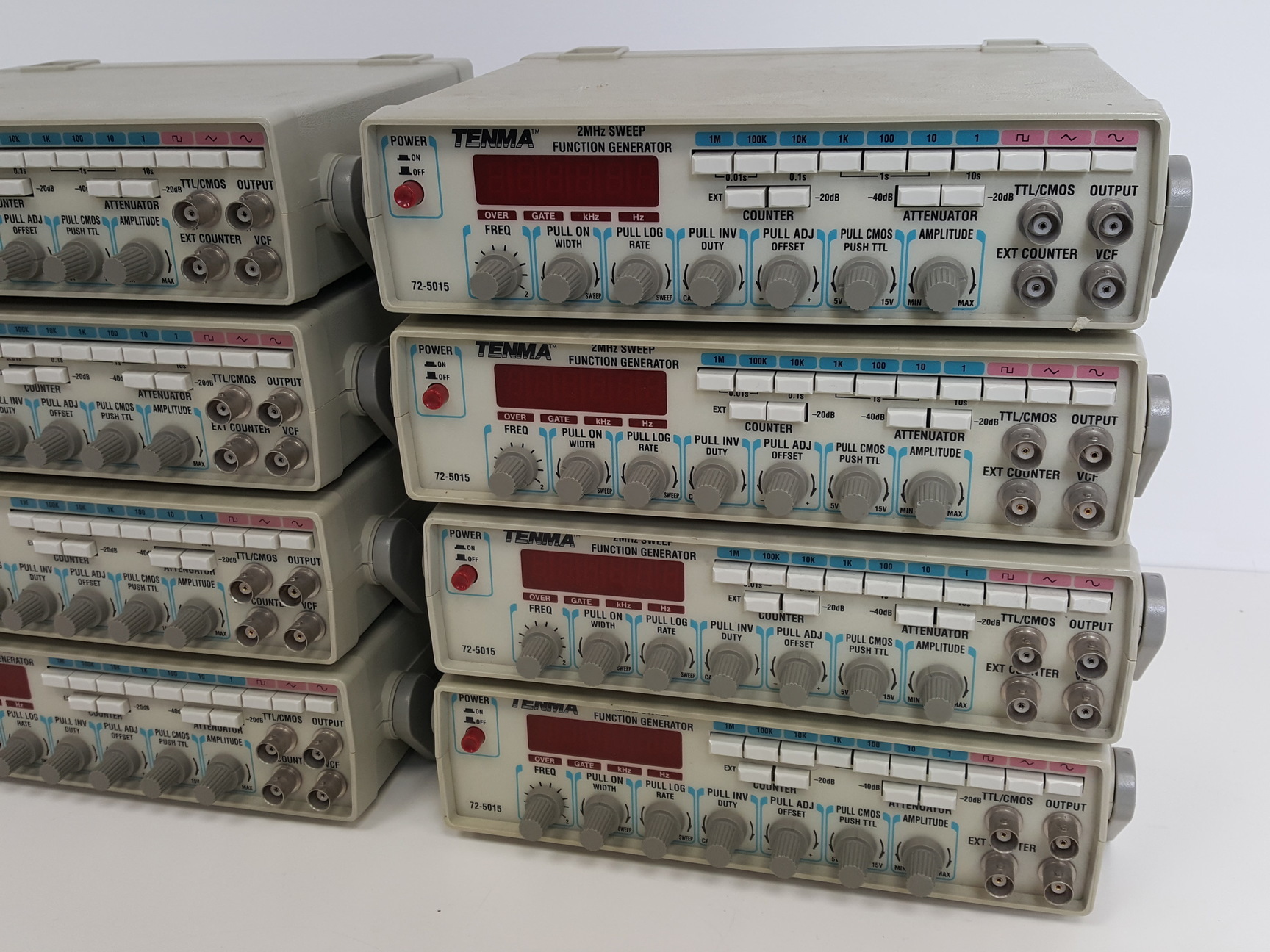 Image of 8 x Tenma 2MHz Sweep Function Generators Model/Part no. 72-5015 Lab