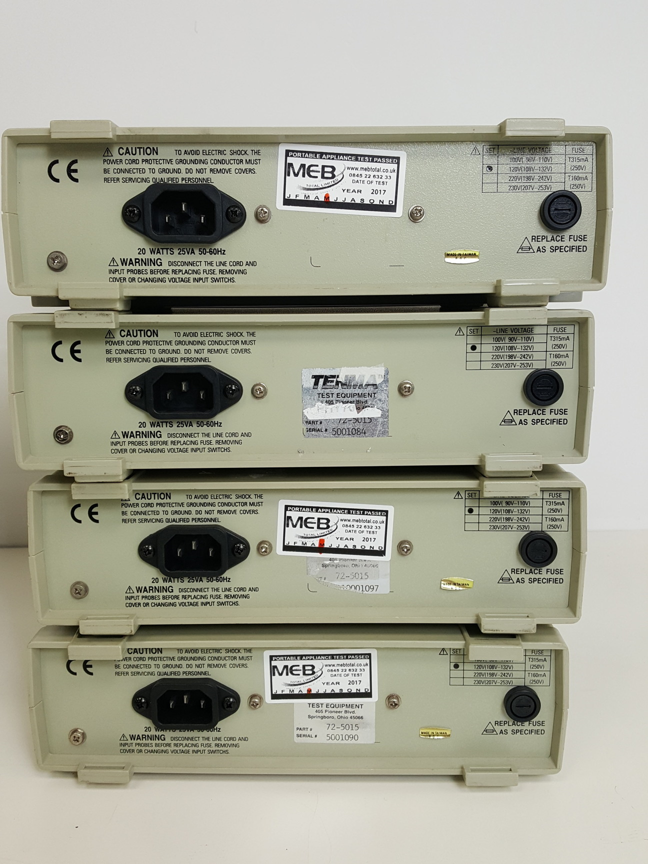 Image of 8 x Tenma 2MHz Sweep Function Generators Model/Part no. 72-5015 Lab