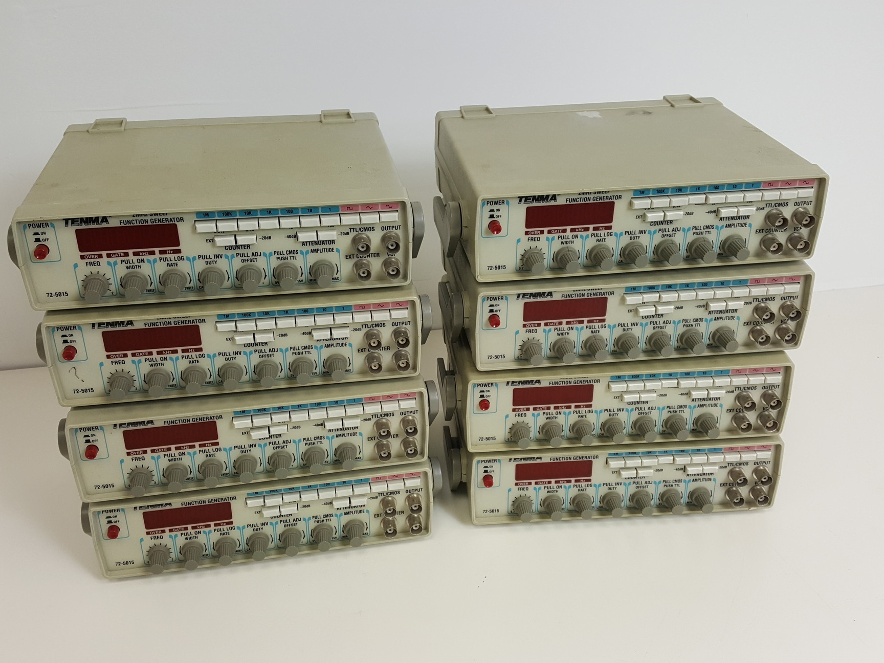 Image of 8 x Tenma 2MHz Sweep Function Generators Model/Part no. 72-5015 Lab