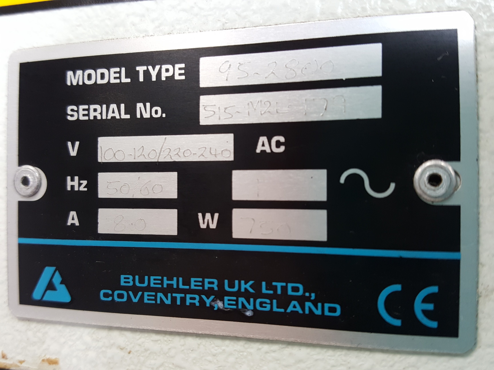 Image of Buehler Motopol 2000 Grinder / Polisher Model - 95-2800