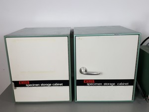 Thumbnail image of Metaserv Automatic Mounting Press Unit C1960A & 2 x Specimen Storage Cabinets