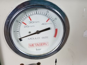 Thumbnail image of Metaserv Automatic Mounting Press Unit C1960A & 2 x Specimen Storage Cabinets