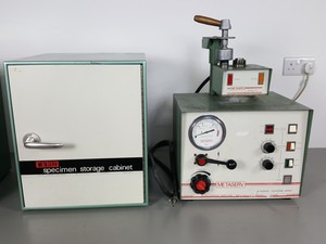 Thumbnail image of Metaserv Automatic Mounting Press Unit C1960A & 2 x Specimen Storage Cabinets