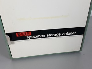 Thumbnail image of Metaserv Automatic Mounting Press Unit C1960A & 2 x Specimen Storage Cabinets
