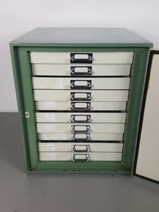 Thumbnail image of Metaserv Automatic Mounting Press Unit C1960A & 2 x Specimen Storage Cabinets