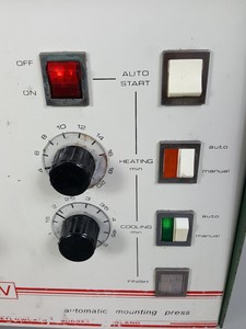 Thumbnail image of Metaserv Automatic Mounting Press Unit C1960A & 2 x Specimen Storage Cabinets