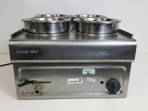 Thumbnail image of Lincat BS4W Stainless Steel Electric Counter-Top Benchtop 4 Pot Bain Marie Lab