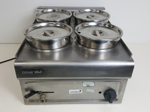 Thumbnail image of Lincat BS4W Stainless Steel Electric Counter-Top Benchtop 4 Pot Bain Marie Lab