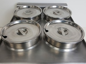 Thumbnail image of Lincat BS4W Stainless Steel Electric Counter-Top Benchtop 4 Pot Bain Marie Lab