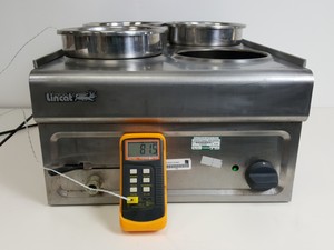 Thumbnail image of Lincat BS4W Stainless Steel Electric Counter-Top Benchtop 4 Pot Bain Marie Lab