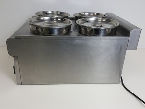 Thumbnail image of Lincat BS4W Stainless Steel Electric Counter-Top Benchtop 4 Pot Bain Marie Lab