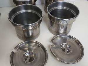 Thumbnail image of Lincat BS4W Stainless Steel Electric Counter-Top Benchtop 4 Pot Bain Marie Lab
