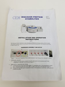 Thumbnail image of CEM Discover Hydrolysis System & Parts - Model 90810 & Protein Hydrolysis 510500