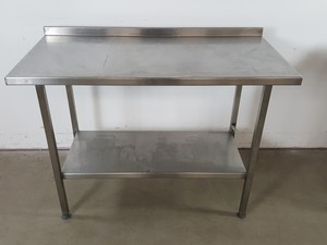 Thumbnail image of 3 x Commercial Kitchen Catering Food Prep Tables/Benches of Various Sizes 